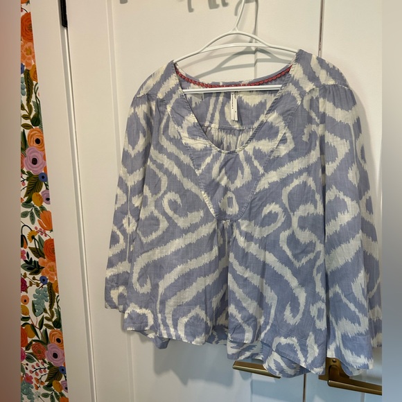 ANTHROPOLOGIE worn once peasant blouse XL - Picture 2 of 7